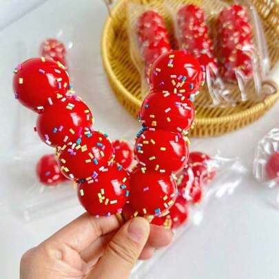 1pc Candied Hawthorn Squeeze Toy - Ice Sugar Hawthorn Squeeze Toy - Stress Relief Toy - Squeeze Toy - Soft Toy - Squishy Toy - Fidget Toy - Stitch Toys - Travel Toys - Classroom Fidget Toys - Mini Bath Toys - Christmas Stationery Stress Ball - Birthday Gift - Perfect Gift - Halloween Gift - Christmas Gift - Gift - Toys - Games