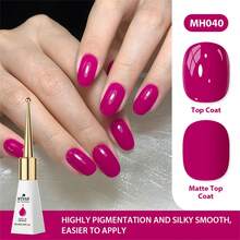 Mtssii 1pc 10ml Fluorescent Neon Color Gel Nail Polish , HEMA TPO FREE Semi Permanent Soak Off UV Gel Varnish For Summer Nails, Long Lasting, Lead-Free DIY Nail Art Design All For Decoration, Manicure Painting Gel Varnish For Salon And Home Nail Supplies - 玫紅色 - 查看 2