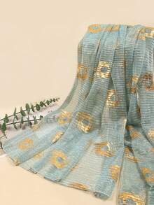 1 chiếc khăn choàng/khăn quàng cổ/khăn trùm đầu/khăn quấn đi biển dành cho nữ, chất liệu kim loại sáng bóng, thích hợp cho bãi biển, kỳ nghỉ và sinh hoạt hàng ngày, giúp tôn lên vẻ ngoài của bạn, phù hợp cho mọi mùa. - Nhiều màu - Xem 17