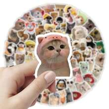100 Pcs Lifelike Realistic Cat Stickers - Versatile Pet-Themed Embellishments For DIY Crafts & Gift Decor - 100PCS - View 4