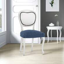 Kiva 2 Universal And Versatile Chair Covers, Various Colors Available – Easy-To-Fit Protective Chair Cover For Backrest, Seat And Arms - 藍色 - 查看 5