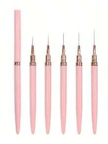 Bộ 5 cọ vẽ móng nghệ thuật đường nét mảnh, bút vẽ móng gel UV, dụng cụ làm móng chuyên nghiệp phù hợp cho người mới bắt đầu, tiệm nail và sử dụng tại nhà. - Nhiều màu - Xem 2