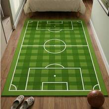 1pc Summer Sports Ball Theme Carpet, Basketball, Football, Rugby Pattern Rugs, Multi-Patterns Suitable For Indoor & Outdoor Use, Dirt-Resistant And Washable - Multicolor - View 3