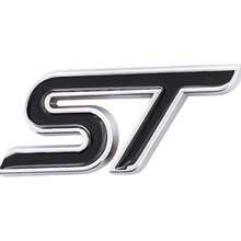 3D Metal ST Emblem Badge For Car Truck Hood Fender Trunk - Sporty Red Decal Sticker Accessory - 1PC - 查看 10
