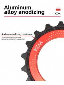 VXM 18T 陶瓷空心偏心滑轮轴承，适用于 R8000/7000 的 DIY 自行车零件 - 紅色 - 查看 6