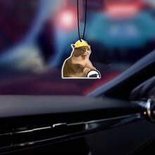 1/3 buah Pengharum Ruangan Mobil Bertema Mengemudi dengan Helm | Aroma Alami, Dekoratif untuk Kaca Spion, Hiasan Interior Mobil, Hadiah Natal - teh beraroma - View 6
