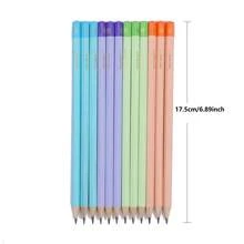 purespirit 12支馬卡龍色木質2B鉛筆 六角形木鉛筆 書寫順滑 適用學校辦公室繪圖素描 返校季 - 套裝 - 查看 2