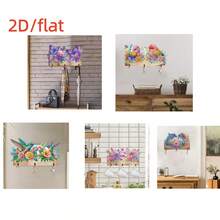 Bộ tranh đính kim cương 2D/phẳng gồm 1 chiếc, kèm móc treo, họa tiết chim, chuồn chuồn, bướm, cá heo, chất liệu gỗ với các viên đá pha lê tròn không đều, dùng để treo tường làm giá treo áo khoác, giá treo khăn, giá treo mũ, giá treo chìa khóa. - Xem 4
