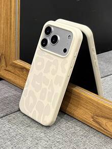 Funda de silicona suave con estampado de piel de leopardo compatible con iPhone 17 Pro, 16 Pro Max, protección completa a prueba de golpes, acabado mate delgado para iPhone 15/14/13 Pro Max - Multicolor - Ver 4
