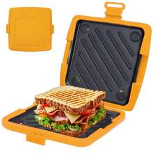 Bandeja para hacer sándwiches en microondas, tostador de sándwiches para horno y máquina de hacer pan - Multicolor - Ver 13