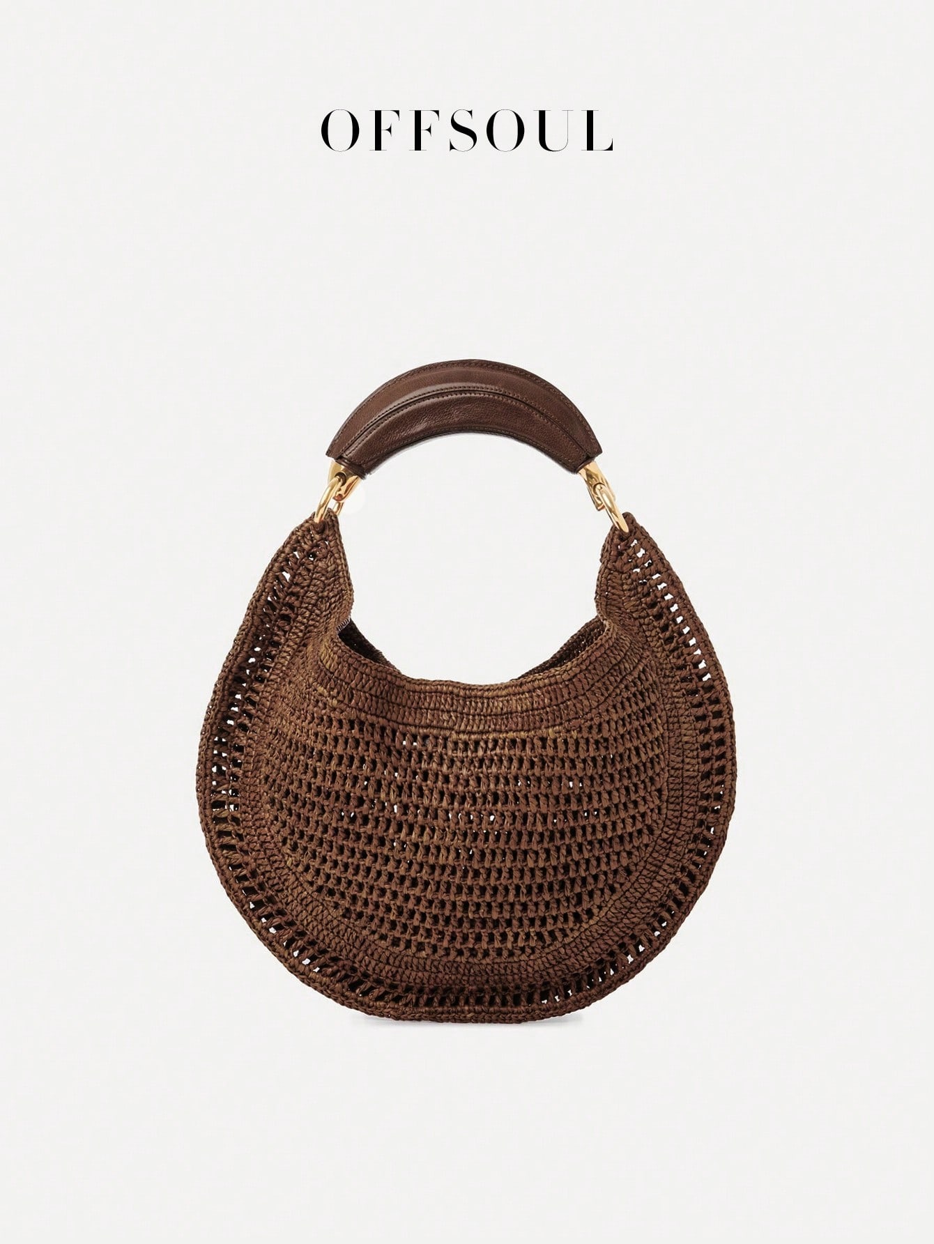 Bohemian Handbag For Women, New Holiday Beach Vacation Style Straw Bag, Retro