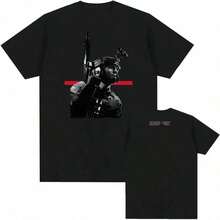 Judge Graphic T-Shirt Game Ready Or Not Tshirts Short Sleeve Cotton Male T Shirt Unisex Streetwear Hsummer Outfits For Women100 Percent Cotton Anime Shirt Vintage T Shirts - 黑色 - 查看 1