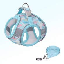 Fashionable Leopard Print Breathable Mesh Harness Vest For Small/Medium Pets, Reflective Soft Pad Pet Vest For Easy Control & Training, Suitable For 3-20 Lbs Cats & Dogs, Indoor/Outdoor Use - Multicolor - View 13