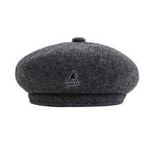 Kangol Hats From South Korea - Kangaroo Beanie, Beret For Winter, Woolen Warm Hat, Korean Version Beanie For Women, Artist Hat JTZQ - 深灰色 - 查看 2