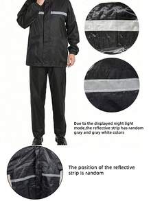 Áo mưa thời trang, Áo mưa nam, Áo mưa chống thấm nước chất liệu cao cấp, Áo mưa dáng rộng ngoài trời, Áo mưa đa năng, Áo mưa kiểu poncho, Áo mưa du lịch và leo núi, Áo mưa đa dụng - màu đen - Xem 14