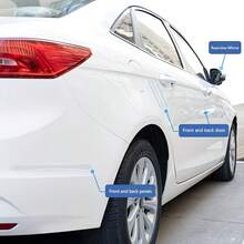 4 miếng bảo vệ cản xe bằng cao su mềm, dải chống trầy xước tự dính, chịu nhiệt độ cao, màu đen, đa năng - nhiều màu - Xem 10