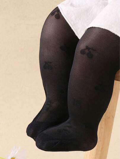 This Black Baby Leggings Suit 0-3 Years Old Babies. Made Of Cherry Blossom Jacquard Velvet Fabric, Decorated With Bow, Soft And Comfortable. Simple Style, Can Be Paired With Skirts In Summer, Ideal For Birthday Party And Gift. The Black Style Is Versatile And Classic. Baby Girl Dance Socks.