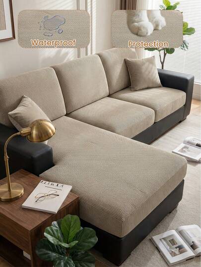 1 tấm bọc ghế sofa bằng nhung, chống thấm nước và chống trượt, phù hợp với sofa đơn/đôi/ba chỗ ngồi, sofa hình chữ L, mềm mại và thân thiện với da, chống trầy xước, sử dụng được quanh năm.