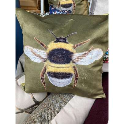 Bee Cushion Cover With Polyester Inner