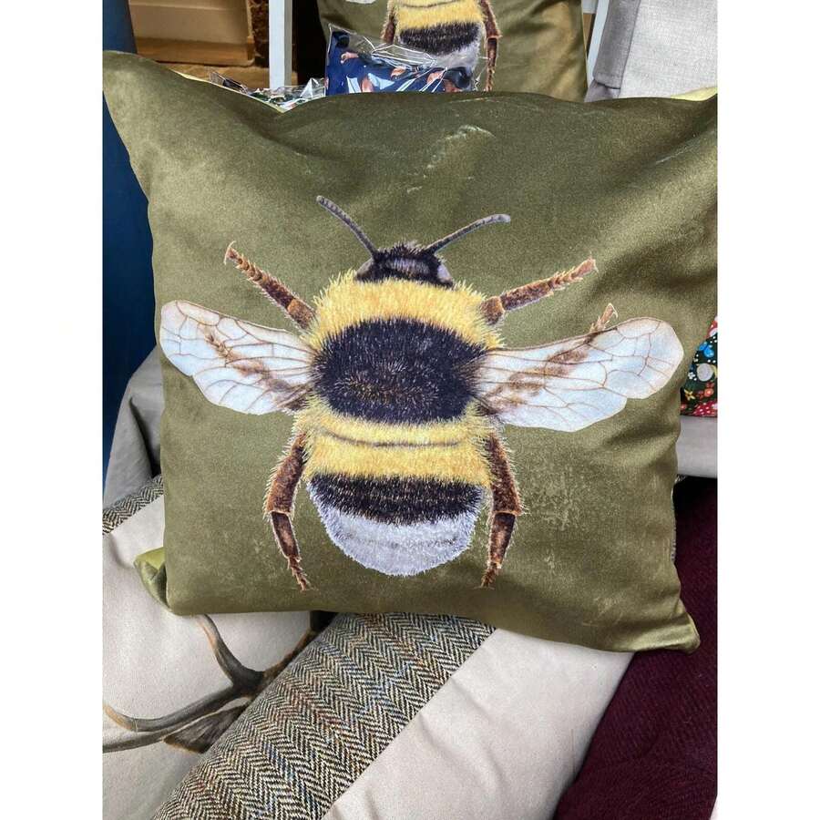 Bee Cushion Cover With Polyester Inner - 1PC - View 1
