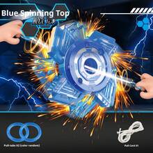 1pc Colorful Sparkle ABS Plastic Pull-String Spinning Top Battle Finger Spinner Toy For Teens Leisure Stress Relief Interactive Game - Multicolor - View 13