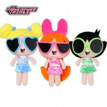 THE POWERPUFF GIRLS Búp bê nhồi bông mới 23cm, trang phục đi biển dễ thương theo phong cách hoạt hình, họa tiết hoa, lông mềm mại, búp bê nhồi bông hình bong bóng, búp bê dành cho bé gái. - Nhiều màu - Xem 3