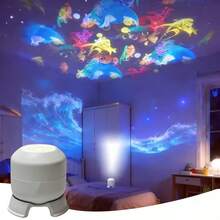 LED Lights That Create A Dynamic Ocean Effect With A 360-Degree Rotation, Allowing You To Adjust The Brightness. Perfect For Parties, Stages, Bedrooms, Living Rooms, And Festivals - Beam Light - View 5