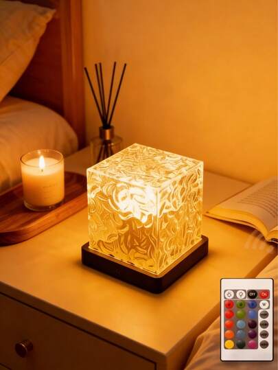 Đèn chiếu cực quang LED có điều khiển từ xa, 16 chế độ màu, 6 mức độ sáng, 4 chế độ tốc độ, cấp nguồn USB, thích hợp cho gia đình, phòng ngủ và chiếu sáng bàn tiệc tạo không khí - Đèn quả cầu disco bằng nhựa, kèm pin nút không sạc lại được.