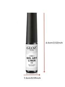 GLOZ 凝胶美甲笔 - 内置细刷，可轻松打造漩涡美甲图案，可卸除，适用于法式美甲、法式贴片、DIY美甲，可卸除，UV固化 - 彩色 - 查看 5