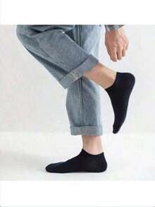 12 piezas Calcetines cortos para mujer de color blanco sólido, planos, transpirables y desodorantes 1/3/5/6/9/10/15/20/30 pares - Blanco - Ver 2