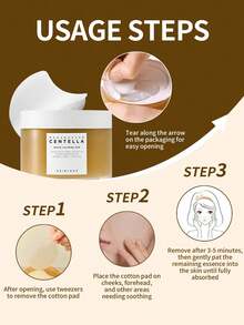 SKIN1004 1盒70片舒緩修復保濕積雪草即時舒緩棉片，含49%積雪草萃取，適合敏感易泛紅肌膚，日常補水面膜，妝前修復 - 新積雪草即刻舒緩棉片70枚 - 查看 5