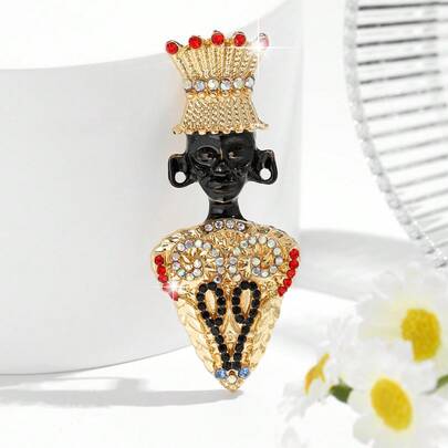 时尚创意胸针一枚，适合女性日常佩戴装饰。