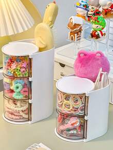1 buah Organizer Makeup Multifungsi, Tempat Kuas Anti Debu dengan Kompartemen Transparan untuk Puff Bedak, Spons Makeup & Produk Perawatan Kulit, Dekorasi Kamar Tidur, Perlengkapan Sekolah. - MultiWarna - View 7