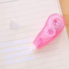 1pc White Premium Clear Tear Resistant Correction Tape For Office School Stationery Whiteout Easy To Use - As Pic - View 5