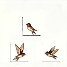 3pcs/Set Cross-Border Hot-Selling 2D Printed Artistic Wooden Bird & Spring Theme Wall Decor - 3pcs - View 9
