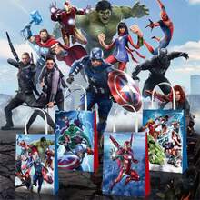 Marvel 12 chiếc túi giấy Kraft đựng quà tặng sinh nhật chủ đề Captain Avengers. - Nhiều màu - Xem 3