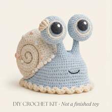 1Set Animal Crochet Kit, Crochet Kit For Beginners, Beginner Crochet Kit For Adults With Step-By-Step Text Tutorials, Snail DIY Crafts For Adults, Contemporary Home Decorative Ornaments, Cute Birthday Easter Day And Spring Gifts - Snails - View 5