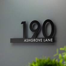 Custom Acrylic Number Plaque, Personalized Gift Door Sign, Modern Wall Sign For Home Or Office, Minimalist Address Display, Mother's Day Contemporary Cut Out Modern House Number Sign Printed Address Signage - Matt & Gloss Finishes, House Decor,2026 Graduation - Multicolor - View 15