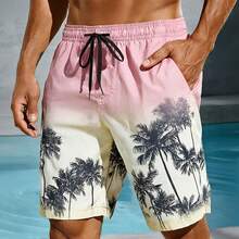 Men's Board Shorts Gradient Multicolored Palm Tree 3D Print Casual Beach Shorts Summer Casaul Vacation Lightweight Sport Shorts - DKC04C20261211X - 查看 5