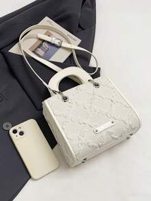 White Luxury Handbag For Women - White - View 10
