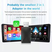 Bộ chuyển đổi CarPlay không dây mới năm 2026, 2 trong 1, thiết kế nhỏ gọn, cắm là chạy, kết nối nhanh và ổn định, tương thích với CarPlay và hệ thống kép. Bộ chuyển đổi không dây CarPlay Android Auto mới, hộp mini thông minh, cắm là chạy, kết nối đa năng cho bộ chuyển đổi không dây. - D20 - Xem 2