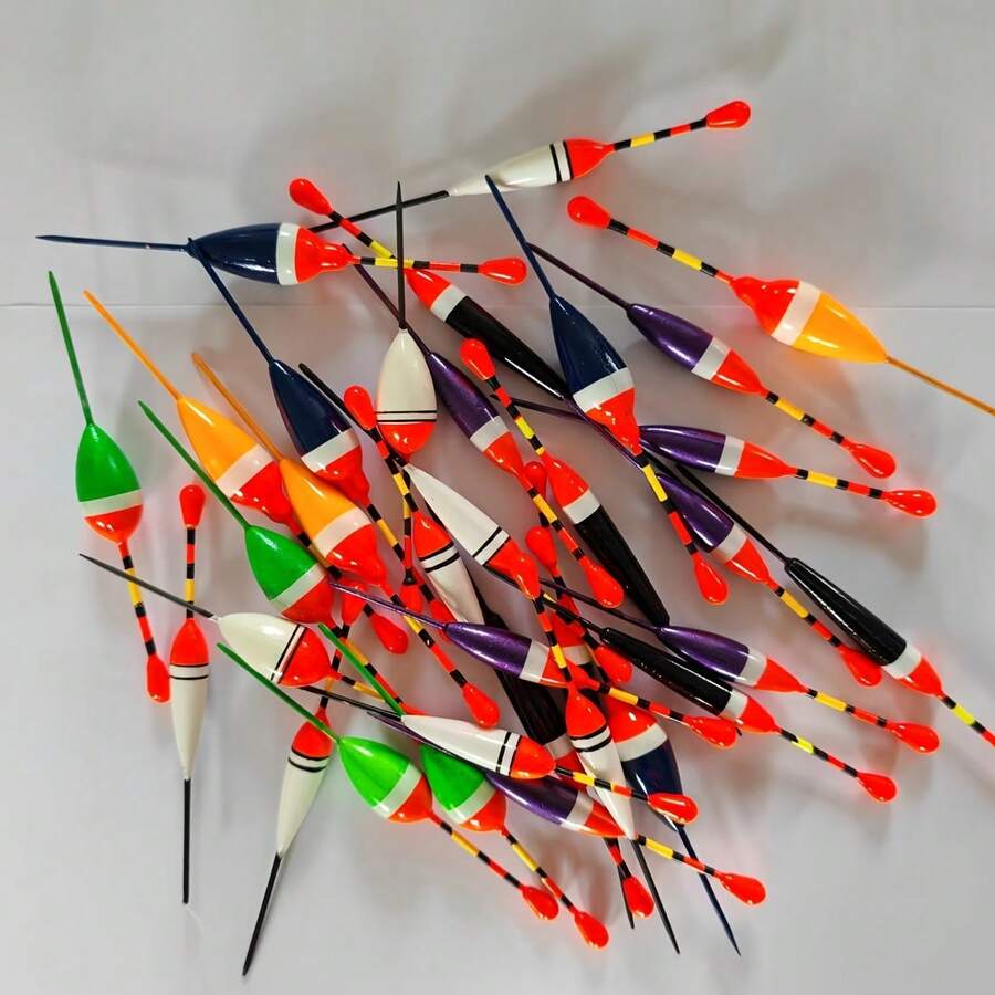 3件套直型浮漂、钓线连接器、鱼钩配件套装（1克/2克/3克），适用于湖泊、池塘、河流等淡水水域垂钓，可钓鲈鱼、鳟鱼、太阳鱼、鲤鱼、鲫鱼等鱼类，是钓鱼爱好者的理想礼物，多种尺寸可选，钓鱼装备，钓鱼用品。 - 彩色 - 查看 1