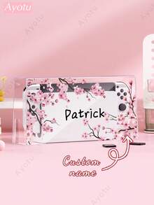 Ayotu Custom Sakura Tree Pattern Switch Console Case & Accessories Kit, Compatible With Switch / Switch OLED / Switch Lite, Including Protective Case, Storage Bag, Dock Cover, Host Dust Cover, Game Card Case More, Ideal Gift For Game Enthusiasts,Christmas, Valentine's Day, Spring & Back To School - White - View 6