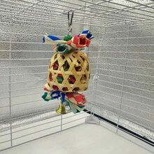 畅销跨境灯笼鸟玩具,鹦鹉玩具,彩色纸质咀嚼玩具,灯笼玩具,鸟笼装饰 - 查看 5