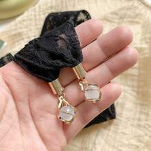 1 Piece Of Light Luxury Pendant Lace Fairy Style Braided Hair Ribbon Headband, Stylish Headwear, Temperament Tied Hair Hollow Exquisite Flower Headband, Summer Fashion Versatile New Long Hollow Decorative Headband, Also Suitable For Hat Lace Accessories, Waist Accessories, Bag Decoration Lace Ribbon Multi-Purpose,Festival,Party - Multicolor - View 7