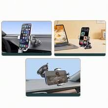 Cartoon Panda Suction Cup Car Phone Holder, Dashboard Navigation Bracket, Cute Style Phone Mount - Multicolor - View 6