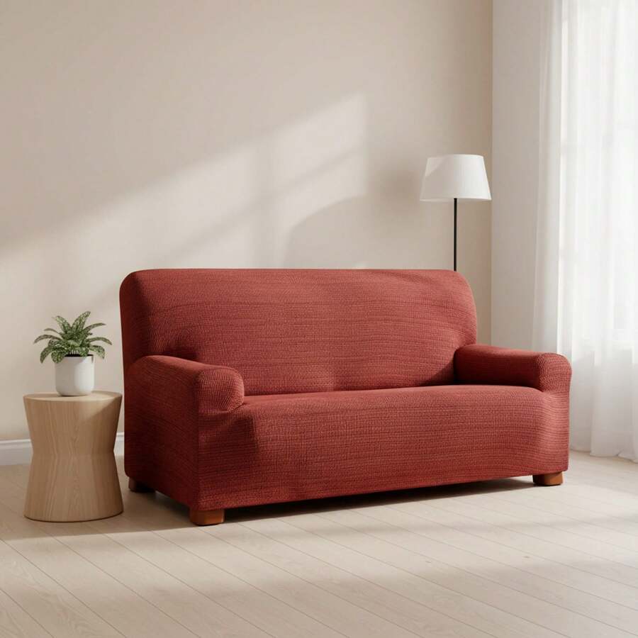 Kiva Jacquard Stretch Sofa Cover, 2-Seater, Universal Fit And Breathable, Various Colors Available – Sofa Cover, Anti-Wear Protection, Non-Slip Design With Elastic Band - 波爾多阿喀琉斯 - 查看 1
