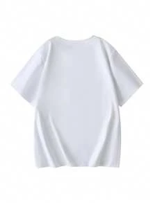 大码女式街头时尚棕榈树印花宽松短袖T恤，适合日常穿着、假日、郊游、派对、上学、音乐节、度假、通勤。是夏季假期、海滩、度假装扮、母亲节礼物、毕业季T恤、返校季、毕业典礼、女教师装、春季上衣、女士夏季服装、女士假日休闲白色服装的理想之选。 - 白色 - 查看 9