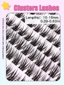 240 piezas Kit de extensión de pestañas postizas DIY, pestañas individuales de 10-16 mm, set de herramientas para trasplante de pestañas en casa, suaves y naturalmente esponjosas - Blanco - Ver 4