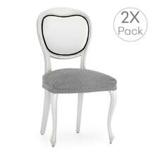 Kiva 2 Universal And Versatile Chair Covers, Various Colors Available – Easy-To-Fit Protective Chair Cover For Backrest, Seat And Arms - 深灰色 - 查看 9